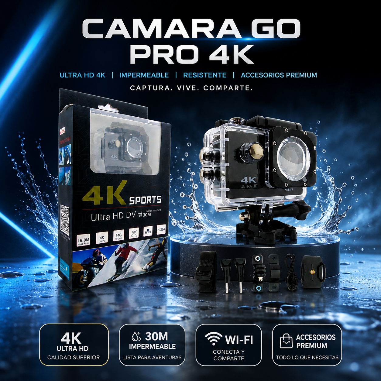 🔥 PRECIO ESPECIAL EN LA MEJOR CÁMARA: ¡LA GOPRO 4K CON SU FUNDA ULTRARESISTENTE SERÁ TU COMPLEMENTO PERSONAL! 🔥